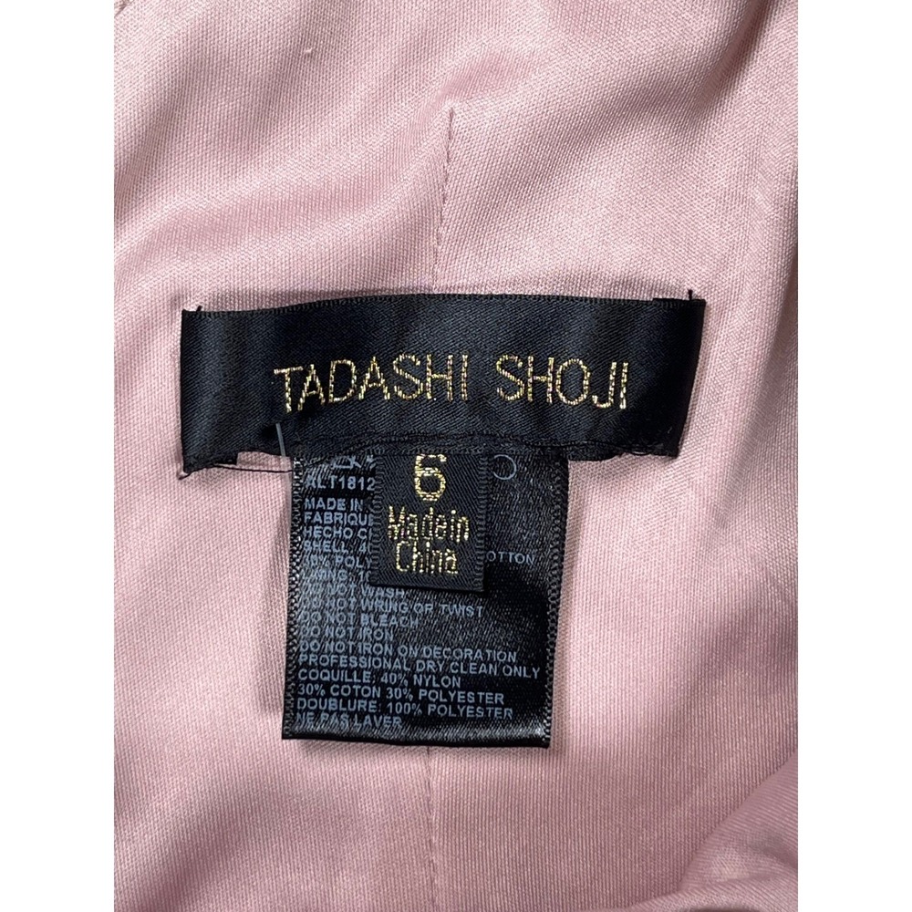 Tadashi Shoji BHLDN Yvonne Gown Women 6 Rose Gold Sequin Lace 3/4 Formal Evening - Picture 4 of 10